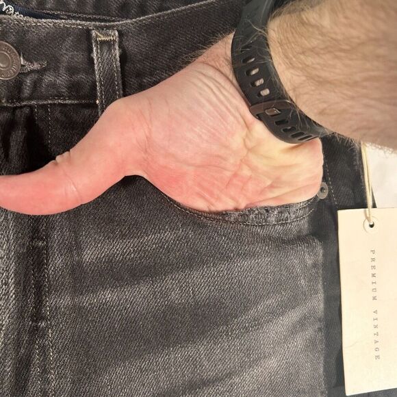 Citizens of Humanity Jeans Women's 27 Black Grey Button Fly High Rise Gia Ankle - Picture 5 of 13